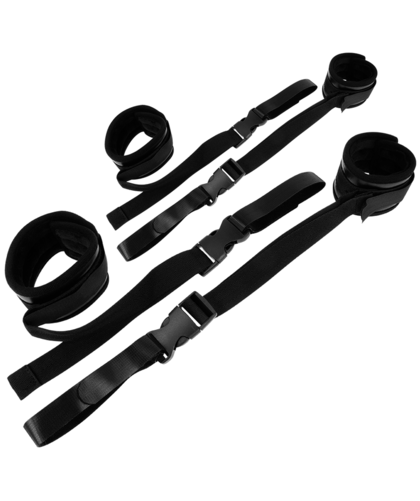 RESTRAINT HANDCUFFS Adjustable and secure bedroom fun set. Perfect for couples!