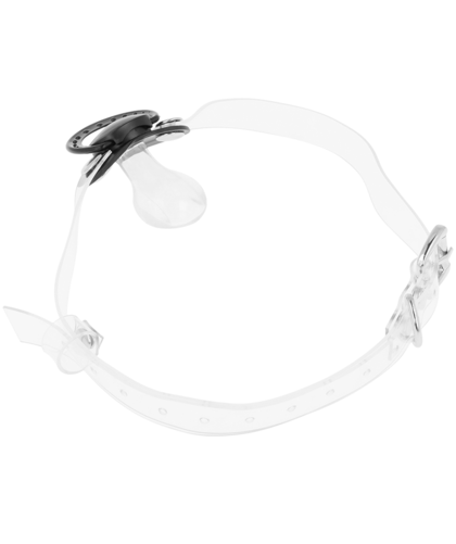PACIFIER GAG TRANSPARENT Erotic toy to explore your deepest fantasies and fetishes