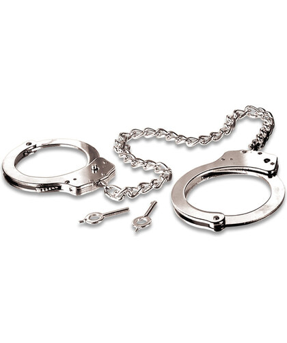 FETISH FANTASY METAL LEG CUFFS Algemas de aço, seguras e versáteis para brincadeiras bondage
