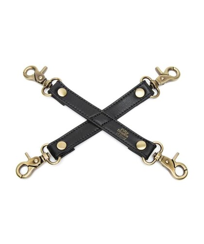 BOUND TO YOU Crossed Synthetic Leather Harness for Erotic Play