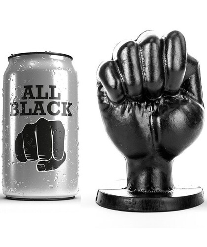 FIST HAND Plug anal em forma de punho para fisting, em PVC preto