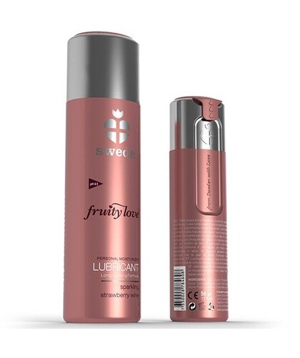 FRUITY LOVE AROUSE Lubrificante commestibile al gusto di fragole e champagne