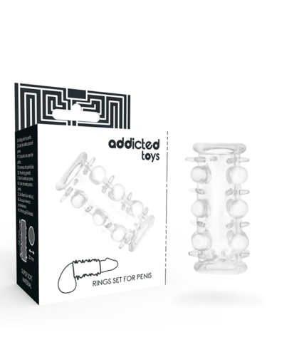 FUNDA PENE CLEAR Capa para pénis com textura e espessura
