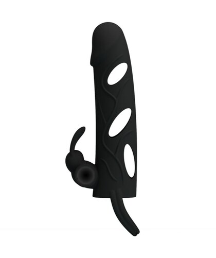 FUNDA SILICONA Funda vibradora de silicona para aumentar placer y tamaño
