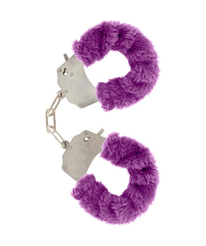 FURRY FUN CUFFS Algemas com pelúcia suave e chaves, ideais para iniciação no BDSM
