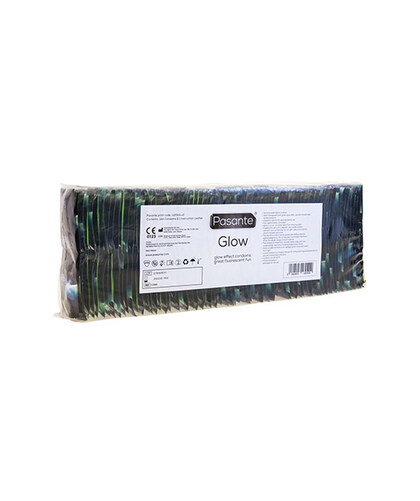 GLOW 144 UD Glow-in-the-dark translucent condoms with a luminous green shine