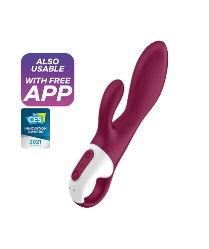 SATISFYER HEATED AFFAIR Vibratore riscaldante con app; stimola punto G e clitoride