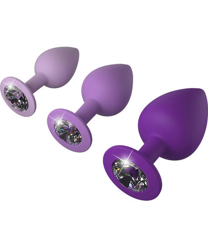 LITTLE GEMS Ensemble de plugs anaux en silicone pour débutants et avancés