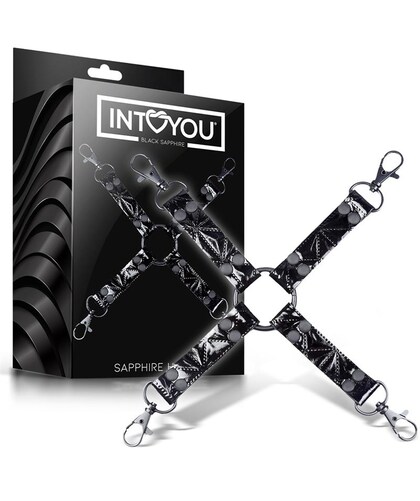 BLACK SAPHIRE Vegan leather hogtie for secure and comfortable restraints
