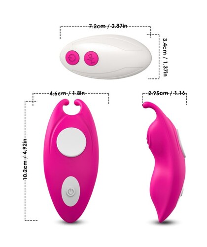 HONEYBEE PANTIES Cuecas vibratórias discretas com múltiplos modos e controlo remoto