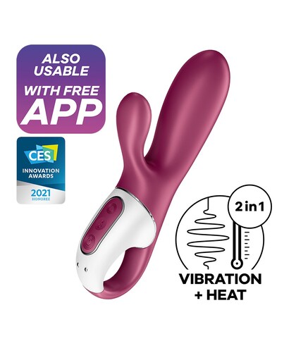 SATISFYER HOT BUNNY Hot Bunny Vibrador com Efeito de Calor e Conejinho - App Satisfyer Connect