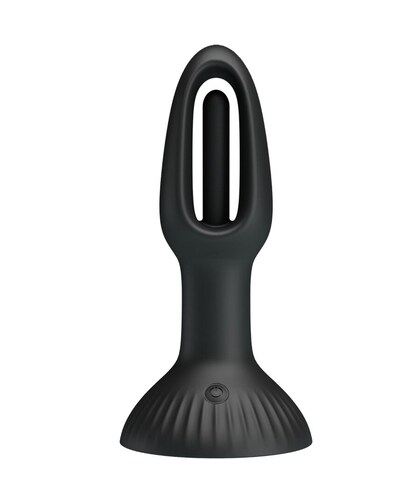 HUBERT Discover the ultimate pleasure with our suction cup anal plug, featuring an intense vibrat