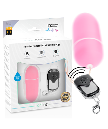 PULSE REMOTE EGG L Uovo vibrante con telecomando, 10 modalità, design ergonomico