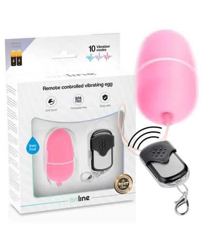 PULSE REMOTE EGG M Uovo vibrante con telecomando, 10 modalità, design ergonomico
