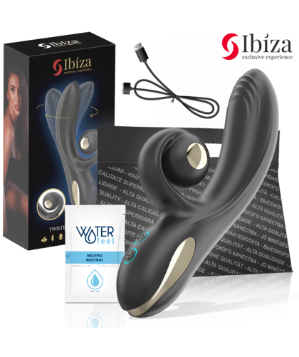 CARACOL Vibrador rotativo duplo com 10 modos e à prova d'água