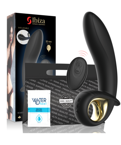 INFLABLE PUNTO G Ibiza - potente vibrador hinchable anal/vaginal control remoto