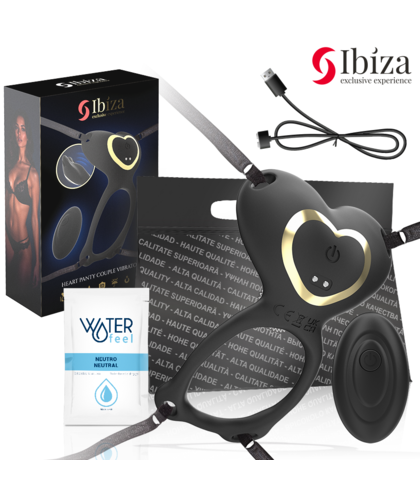 VIBRADOR DE CORAZÓN Ibiza - vibrador para parejas forma de braguita corazon control remoto