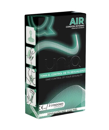 UNIQ AIR Preservativo femenino sin látex de resina sintética at-10