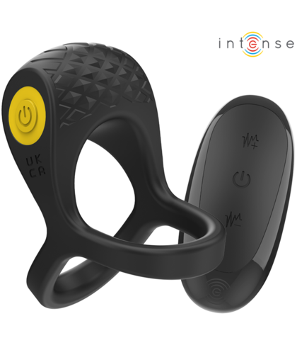 ALEX Anillo vibrador doble con control remoto, 10 modos y usb
