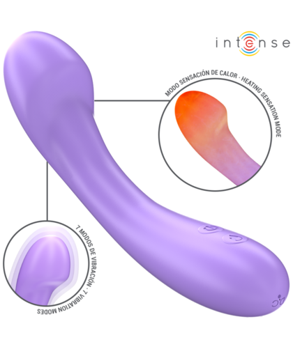 BECKY INTENSE Vibrador con calentamiento, 7 modos, silicona médica, resistente