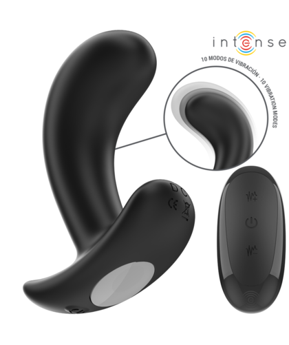 CHANDLER Plug anal con vibración, control remoto y silicona segura