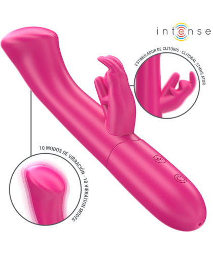 JULIETA VIBRADOR RABBIT Vibrador rabbit ergonómico, 10 modos, silicona médica, resistente agua