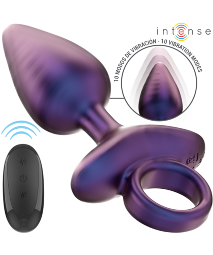 MICHAEL Plug anal vibrador con 10 modos, control remoto y silicona suave