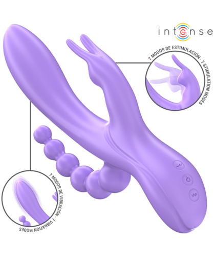 MIKO TRIPLE Vibrador rabbit y estimulación anal