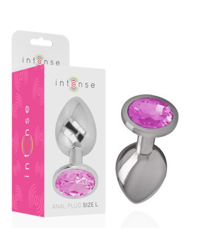 INTENSE DIAMOND L Tapón anal de metal con joya brillante, lujo y placer
