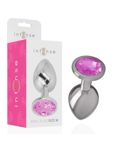 INTENSE GLAMOUR Plug anal elegante, metal seguro, joia brilhante única