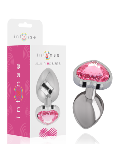 INTENSE GLOW COLOR S Plug anal ornamentado com pedra brilhante colorida