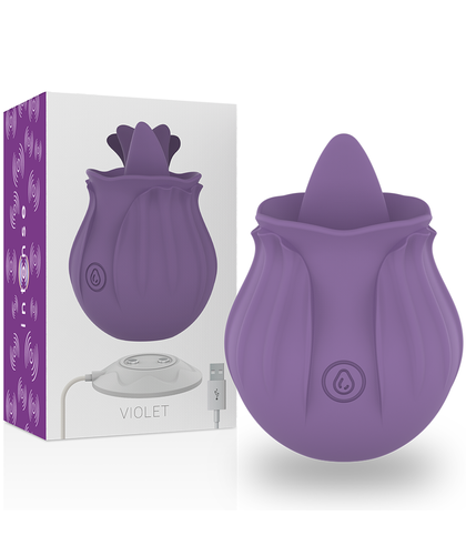 INTENSO-VIOLETA Vibratore compatto a forma di rosa, perfetto durante la menopausa