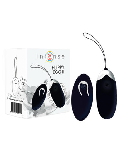 FLIPPY II Huevo vibrador con remoto, potente, silencioso y recargable