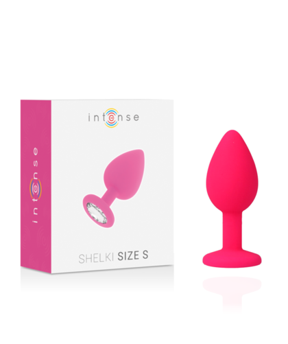 INTENSE SHELKI S PLUG ANAL FUC Plug anal de luxo; silicone de grau médico, com design cónico e submersível