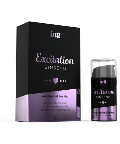 INTT EXCITATION Ginseng-infused Female Arousal Gel. Ignite your passion and boost your desire!