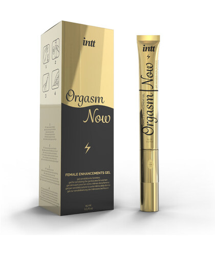INTT ORGASM NOW Gel stimolante con applicatore vibrante, gusto fruttato