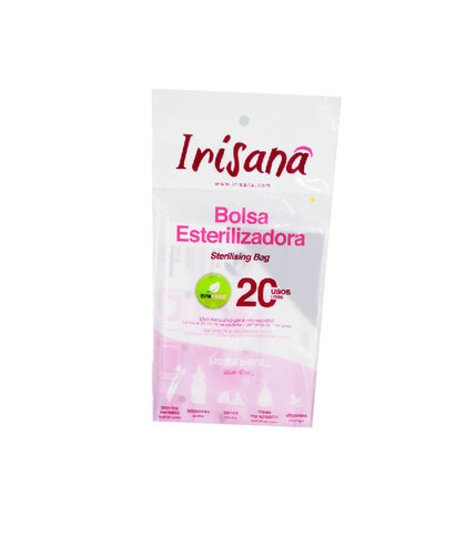 IRISANA ESTELIZADORA Saco para micro-ondas que esteriliza até 20 vezes sem BPA