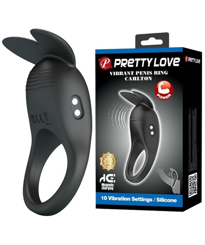 CARLTON Anello vibrante ergonomico con 10 livelli di intensità