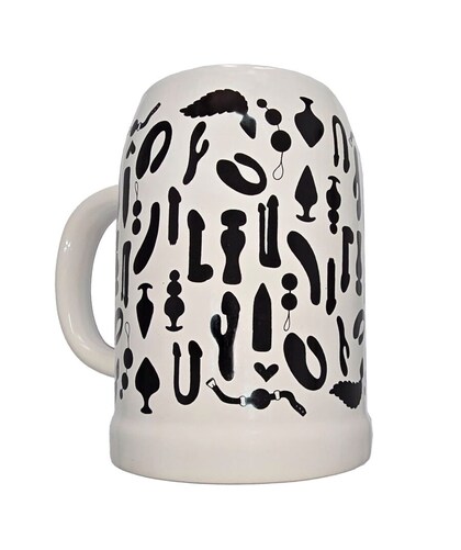 EROTIC-COFFEE Taza para café con diseño de juguetes sexuales