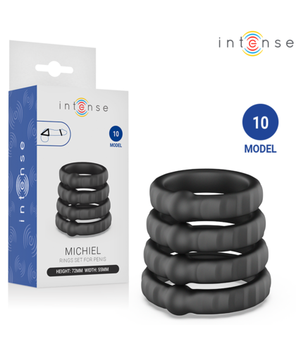MICHIEL 4-piece ring set to customise your pleasure exactly how you like it.