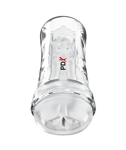 EXTREME WET Indulge in a transparent TPE stroker with life-like lips