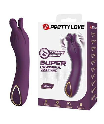LUNAO Dual-tip flexible head vibrator with 10 thrilling modes