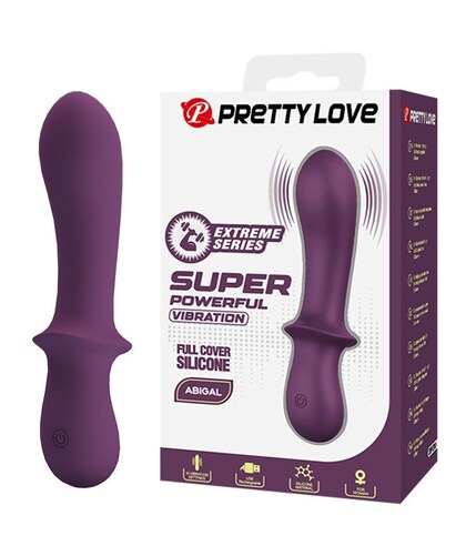 ABIGAL Vibratore curvo con fermo, ideale per l'uso sia vaginale che anale