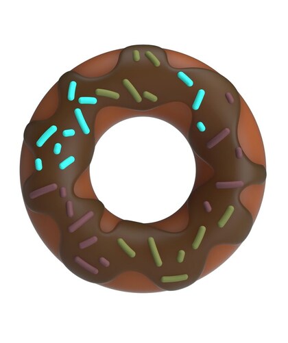 PRETTY LOVE SUPER DONUT Anello in silicone con design a ciambella