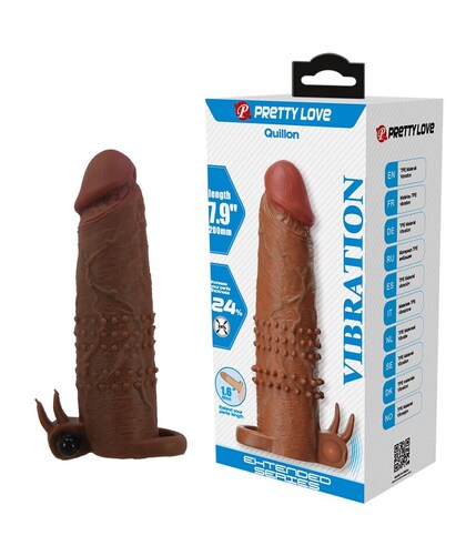 PRETTY LOVE QUILLON Guaina vibrante per pene con texture stimolante