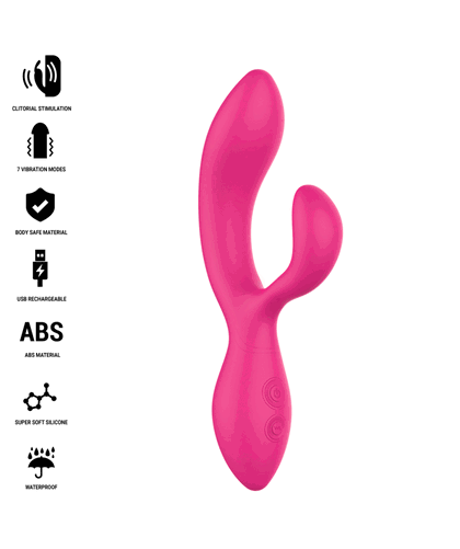CHARLY Vibrador flexible y ergonómico con 7 modos de vibración