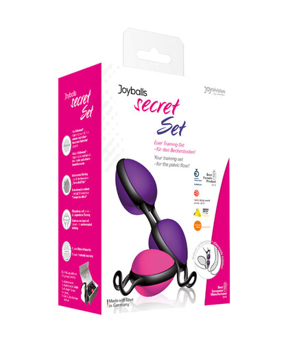 JOYBALLS SECRET DUO Bolas chinesas com silicone médico para fortalecer os músculos pélvicos