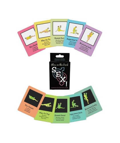 GLOW IN THE DARK SEX! CARDS Jeu de cartes pour fantasmes sexuels