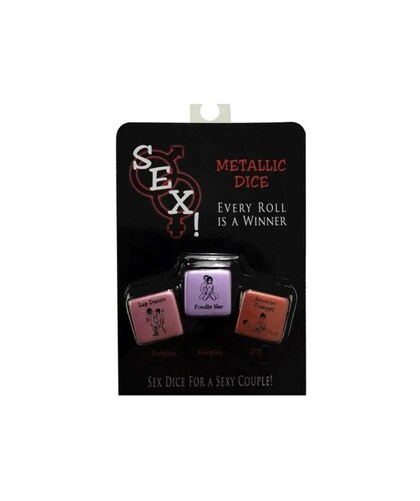 SEX! METALLIC DICE Spice Up Your Foreplay with Erotic Dice Game