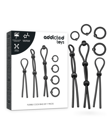 SET 7-Piece Silicone Ring S